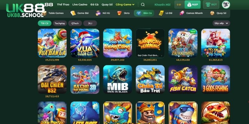 Đôi nét về UK88 tặng 50k nổ hũ bắn cá